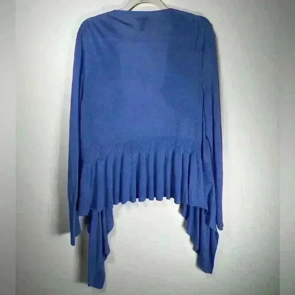 Soma Open Front Soft Lightweight Sweater Loungewear Ruffle Women’s Size Large - Picture 4 of 8